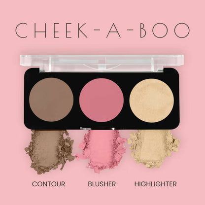 Swiss Beauty Cheek-A-Boo 3 In 1 Blusher Contour & Highlighter - 3