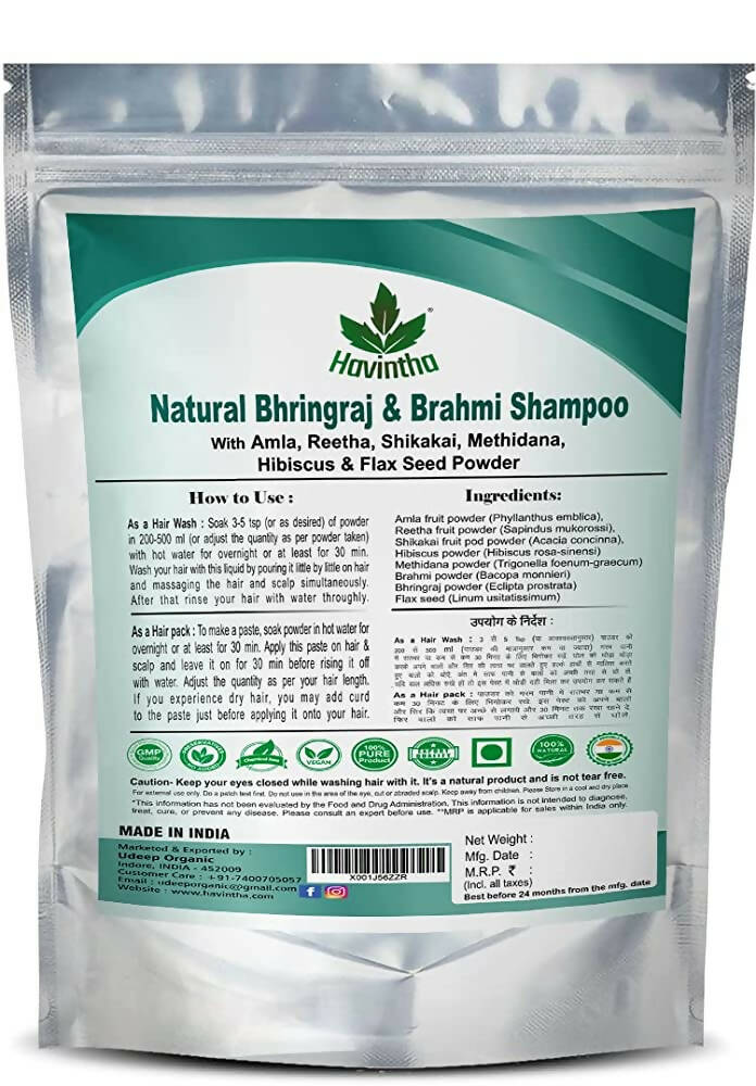 Havintha Natural Bhringraj & Brahmi Shampoo