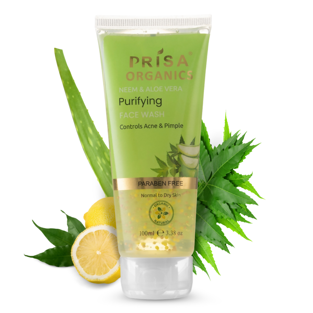 Prisa Organics Neem & Aloe Vera Purifying Face Wash - BUDNE