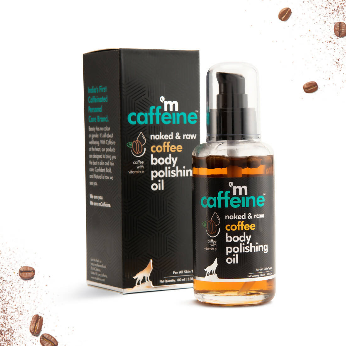 mCaffeine Raw Coffee Body Polishing Oil