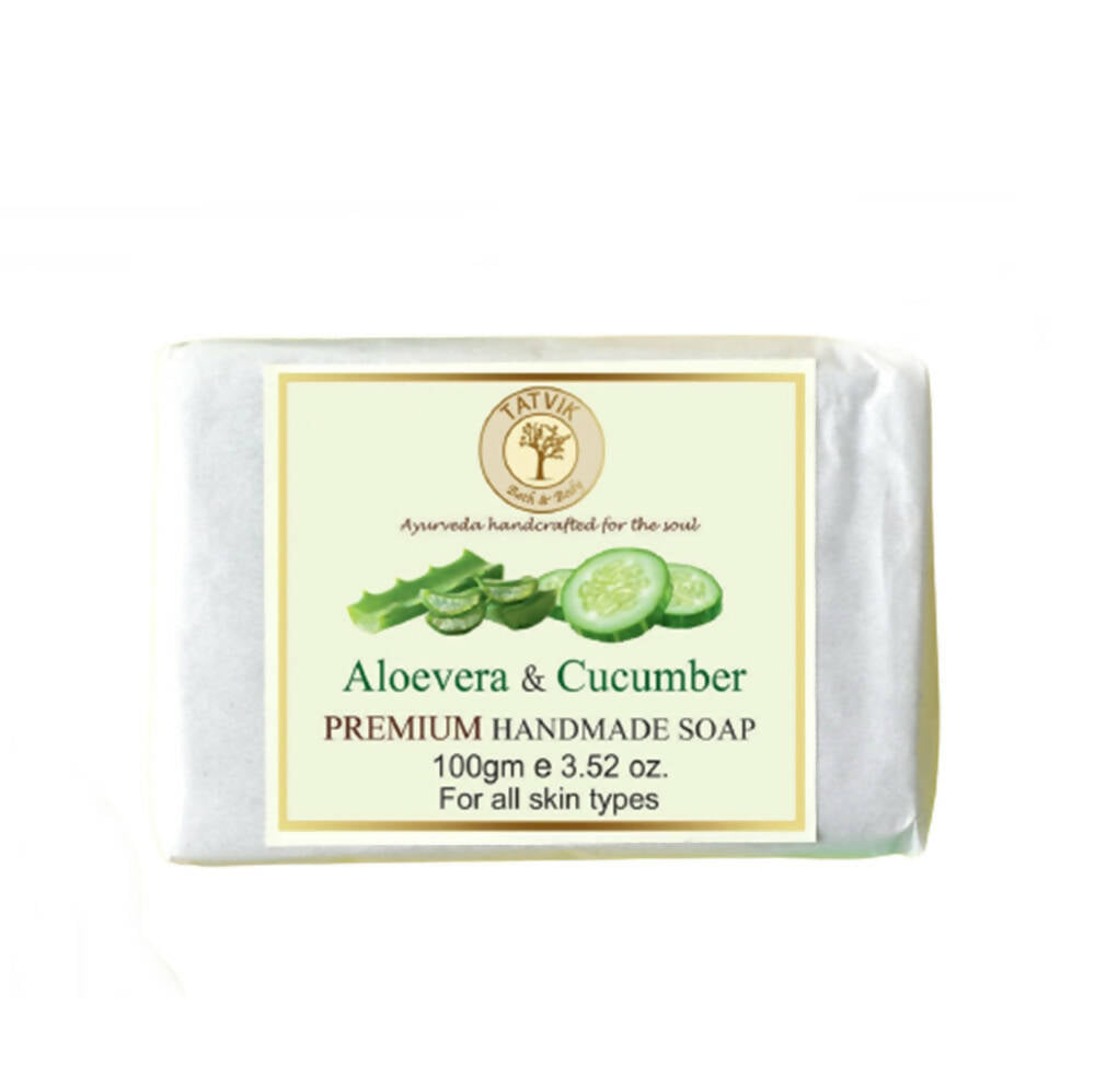 Tatvik Ayurveda Aloe Vera & Cucumber Soap - usa canada australia