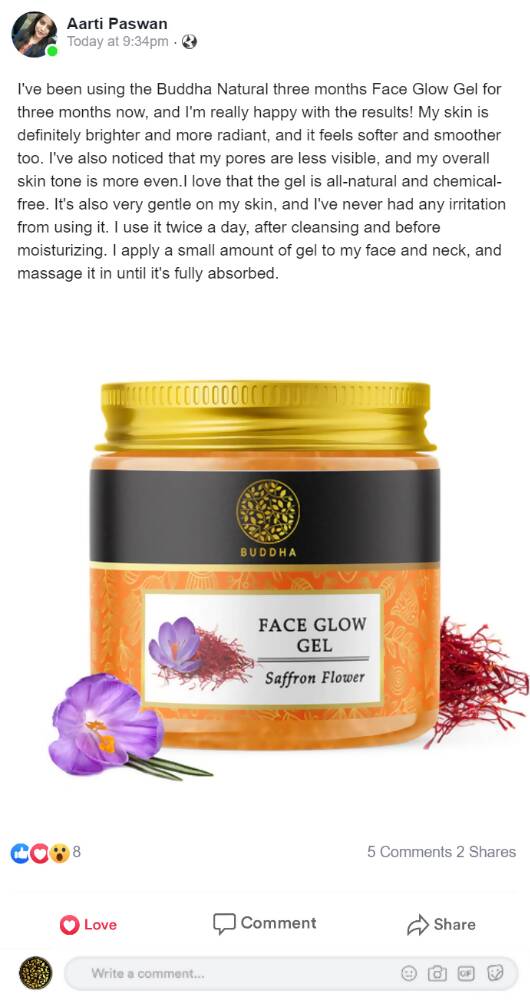 Buddha Natural Face Glow Gel