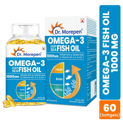 Dr. Morepen Omega 3 Deep Sea Fish Oil Softgels