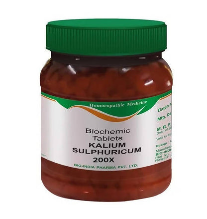 Bio India Homeopathy Kalium Sulphuricum Biochemic Tablets