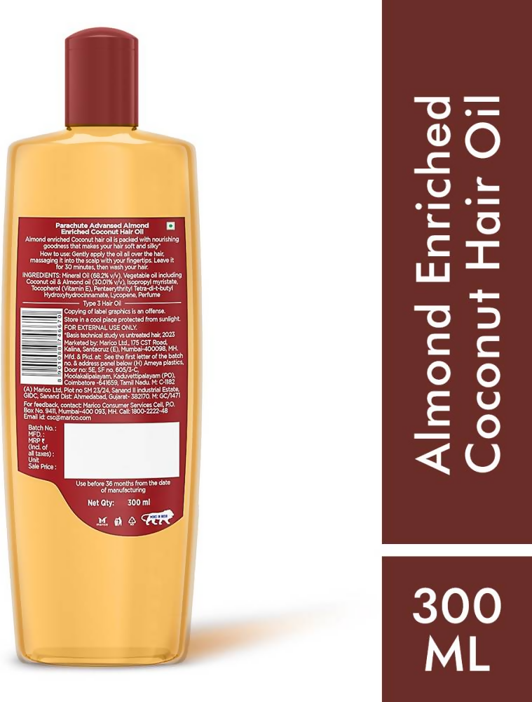 Parachute Advansed Almond enriched Coconut Hair Oil