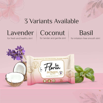 Floren Coconut Intimate Wipes