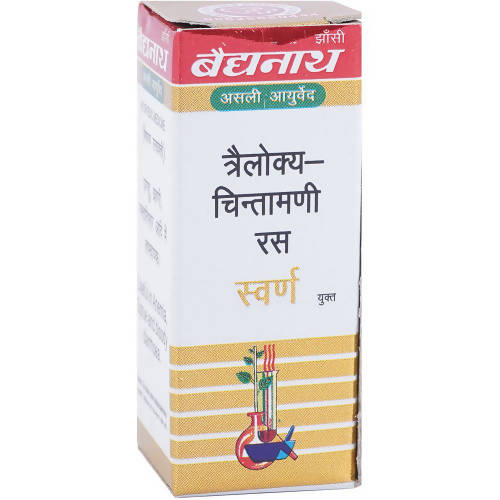 Baidyanath Jhansi Trailokya Chintamani Ras (With Gold)