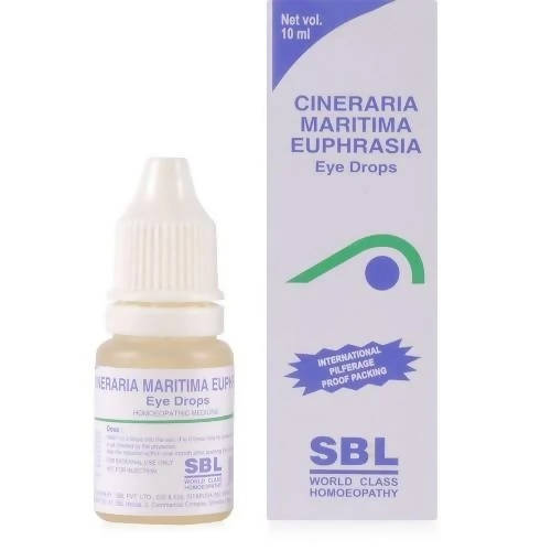 SBL Homeopathy Cineraria Maritima Euphrasia Eye Drops - BUDEN