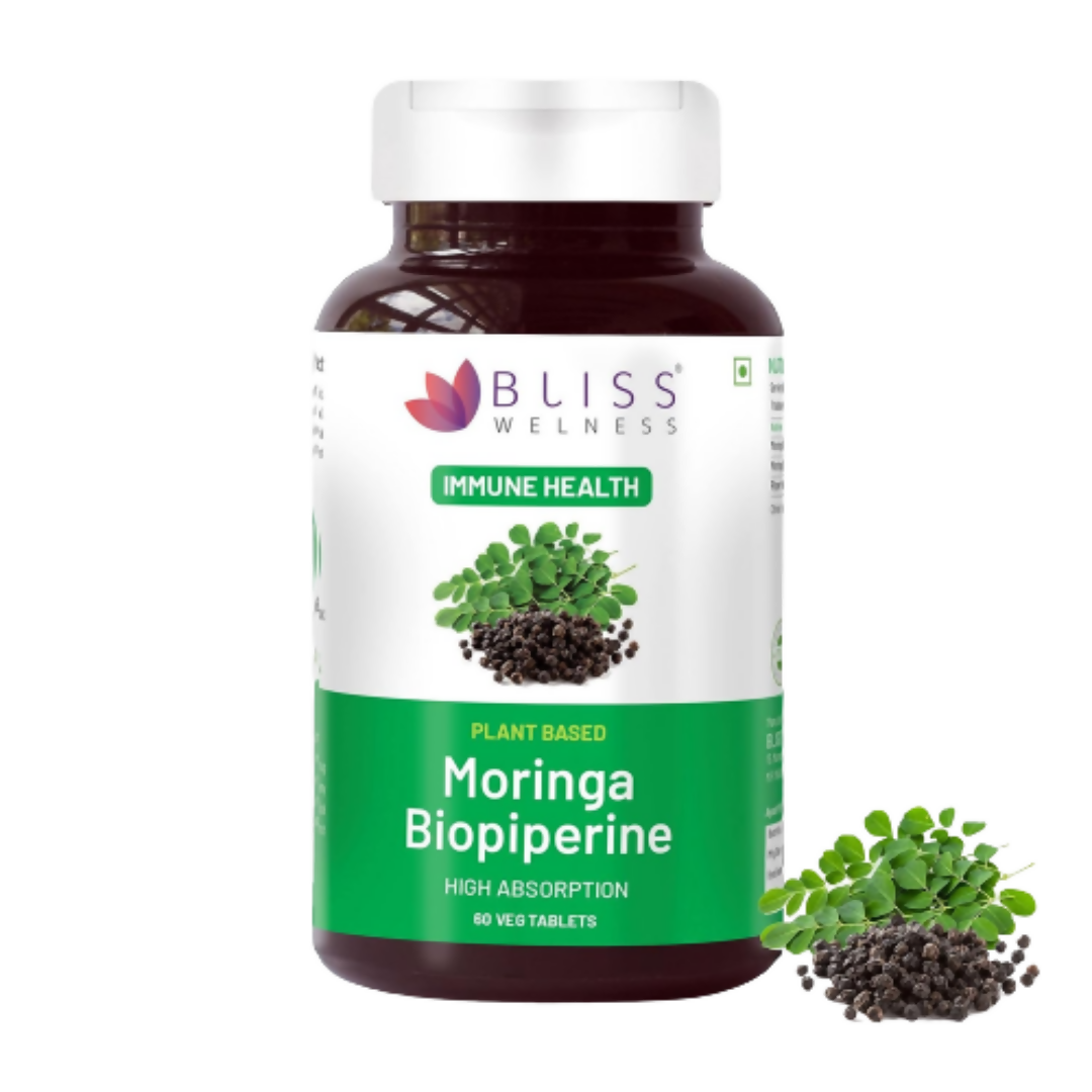 Bliss Welness Moringa Biopiperine Tablets - usa canada australia