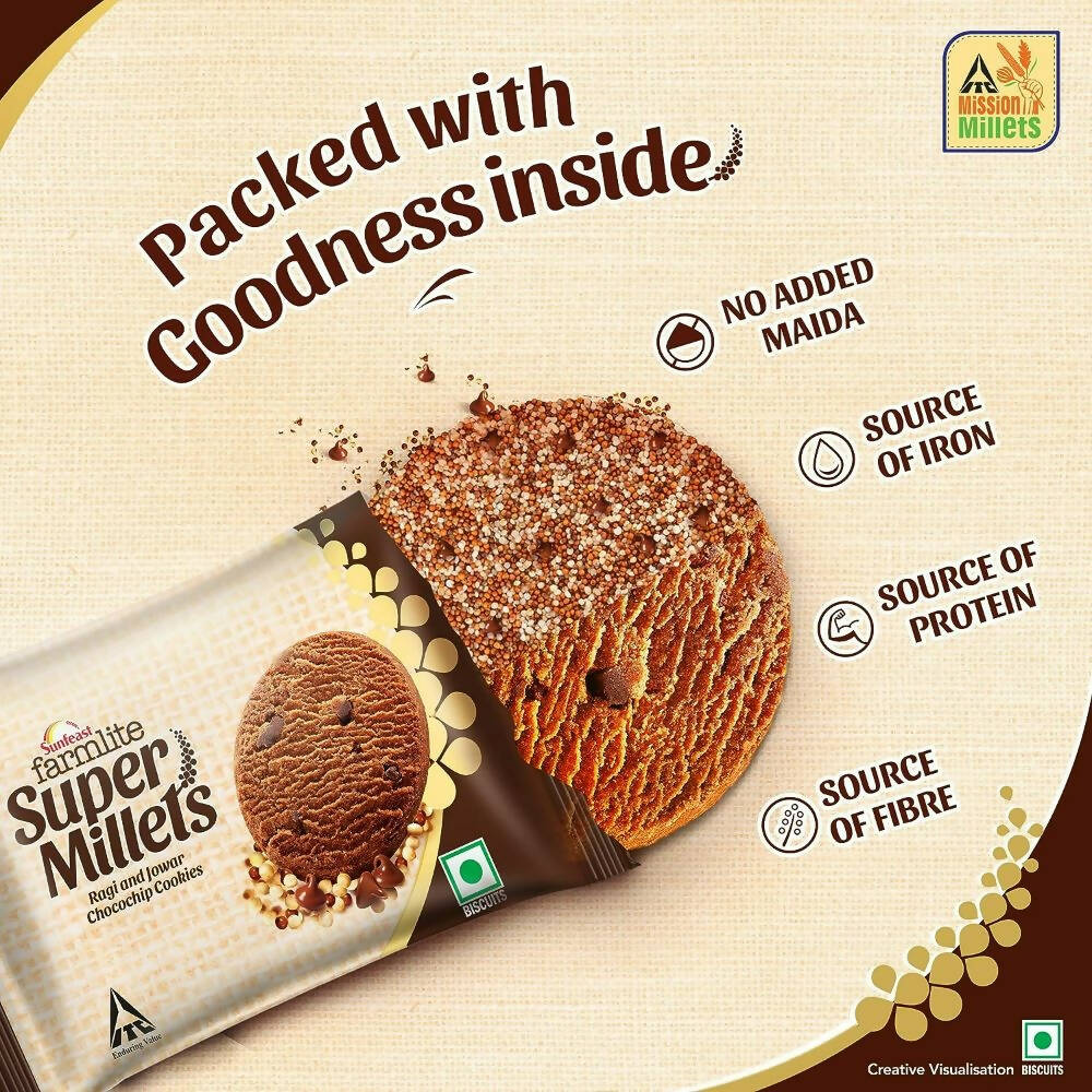 Sunfeast Farmlite Super Millets Chocochip Cookies