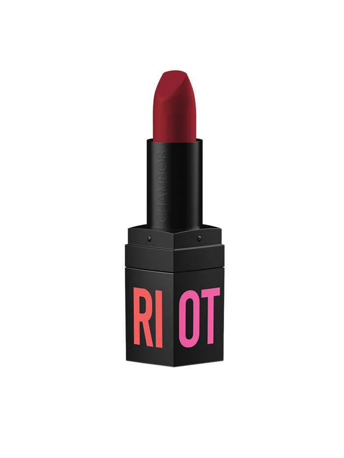 Chambor Long Lasting Matte Riot Lipstick- Road Rage Red 203