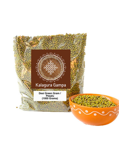 Kalagura Gampa Desi Green Gram/Pesalu