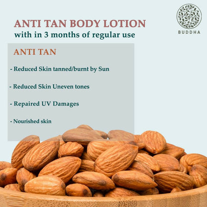 Buddha Natural Anti Tan Body Lotion - Helps To Reduce Tan and Dark Spots