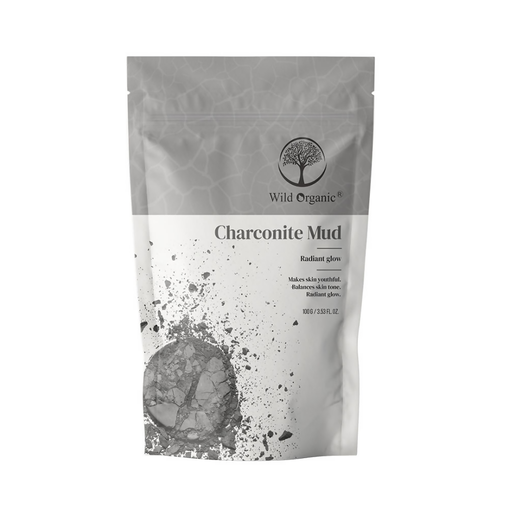 Wild Organic Charconite Mud Radiant Glow Clay Powder - 100GM