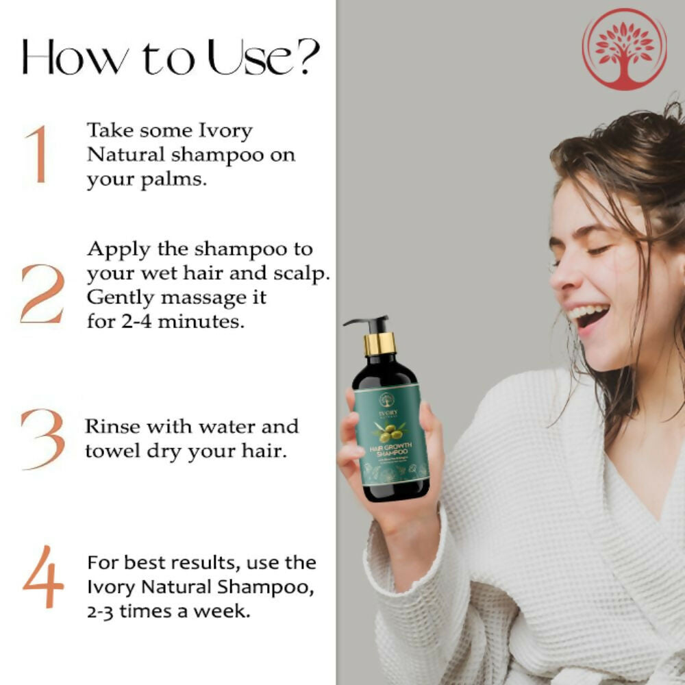 Ivory Natural Hair Shampoo For Growth - Hair Wellness & Nourishment For Both Men And Women