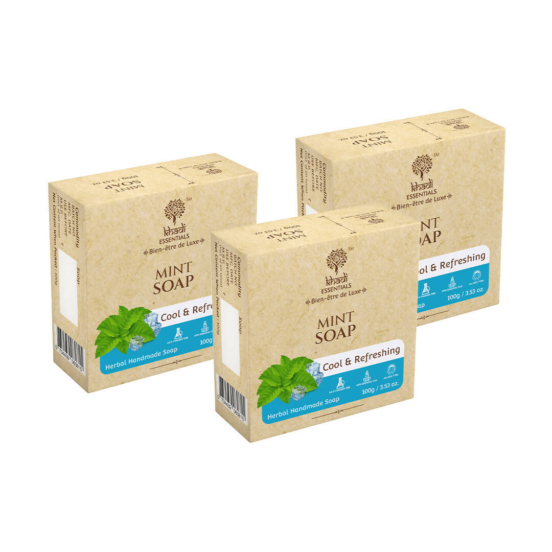 Khadi Essentials Mint Handmade Herbal Soap