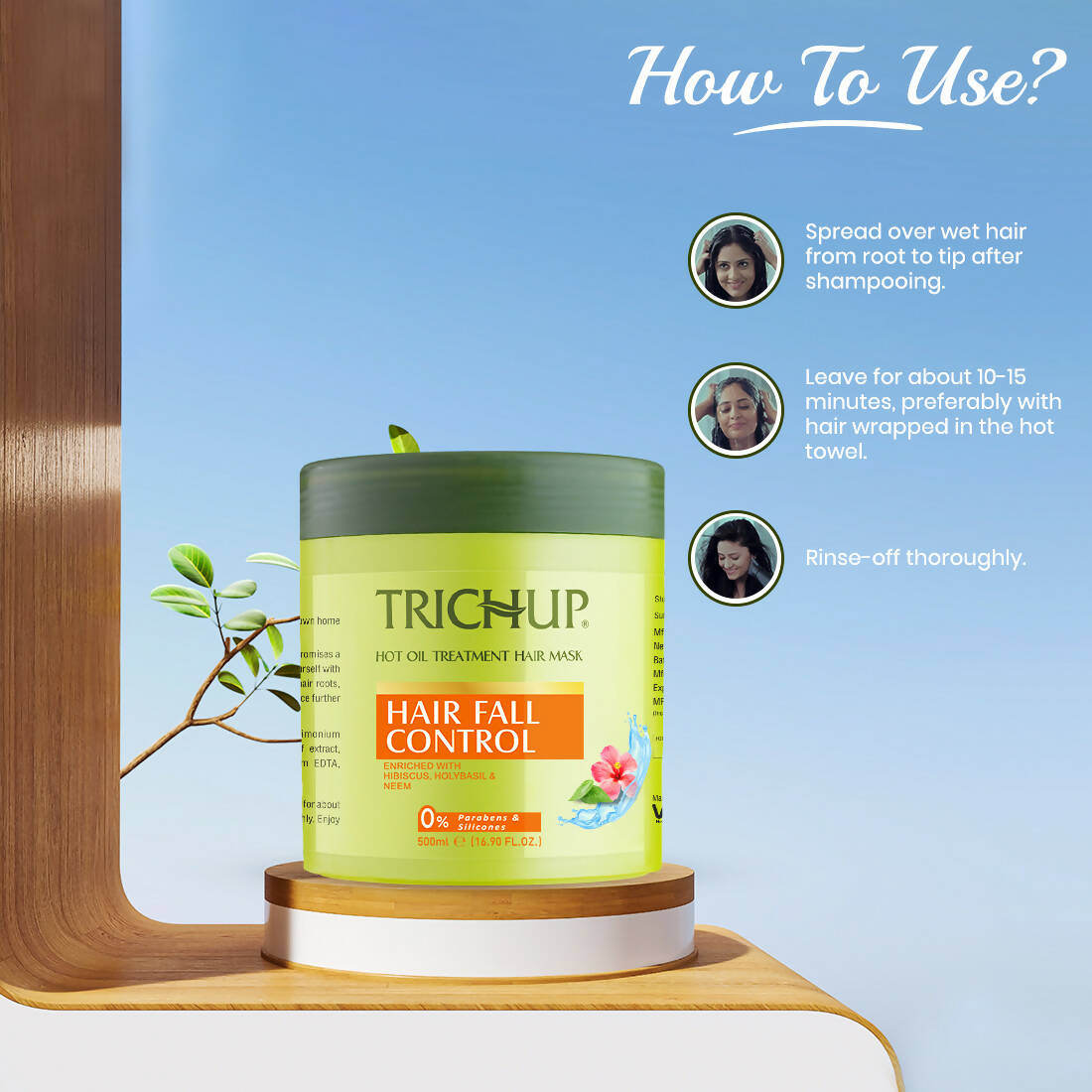 Vasu Healthcare Trichup Hair Fall Control Hot Oil Treatment Hair Mask