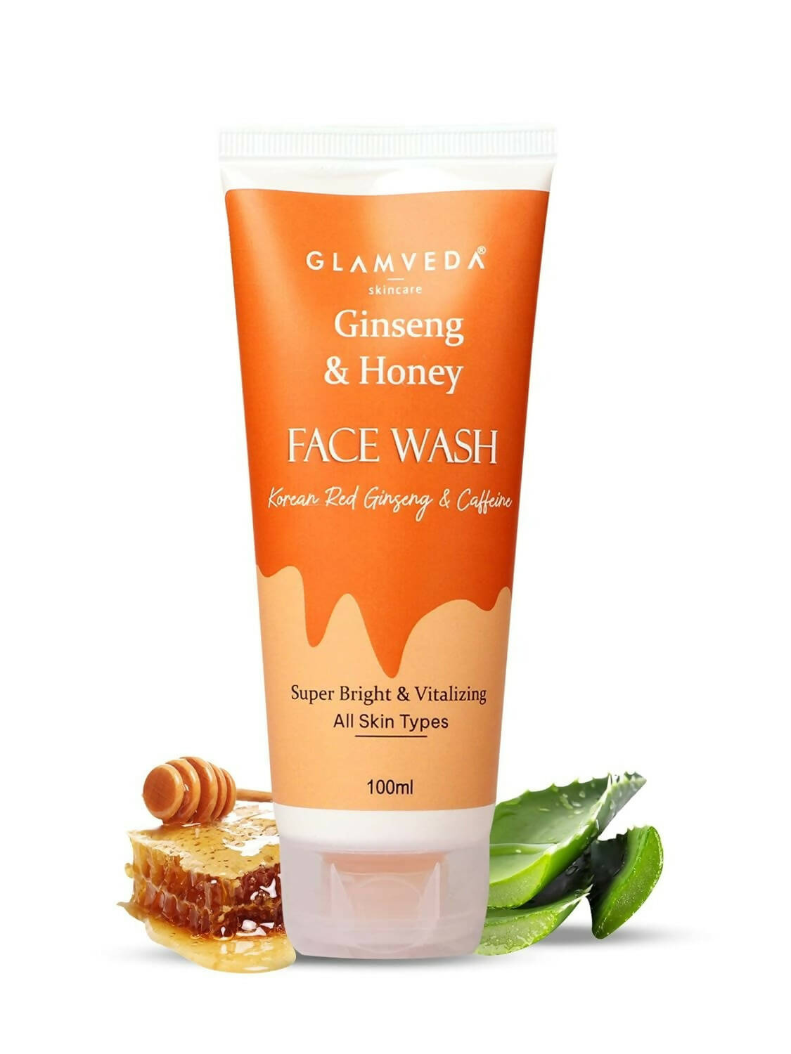 Glamveda Korean Ginseng & Honey Vitalizing Face Wash - usa canada australia