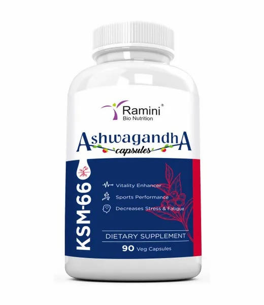 Ramini Bio Nutrition Ksm-66 Ashwagandha 500mg Veg Capsules -  usa australia canada 