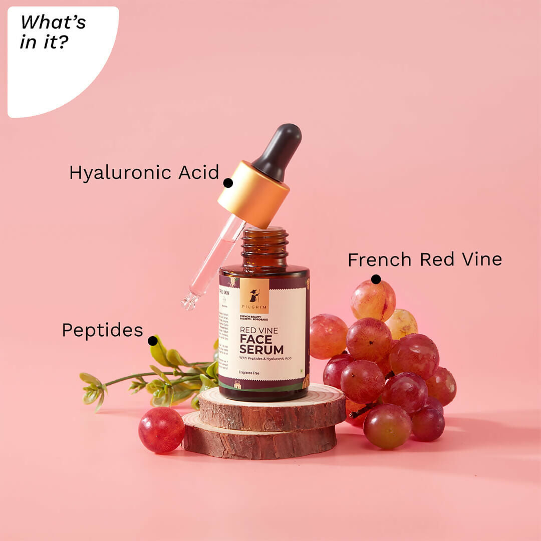 Pilgrim Red Vine Face Serum For Anti-Ageing