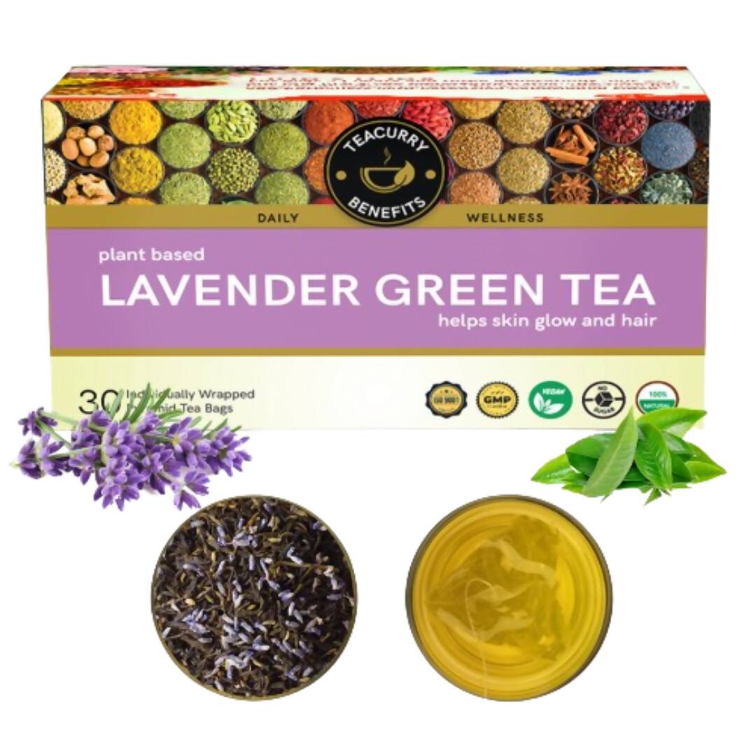 Teacurry Lavender Green Tea Bags