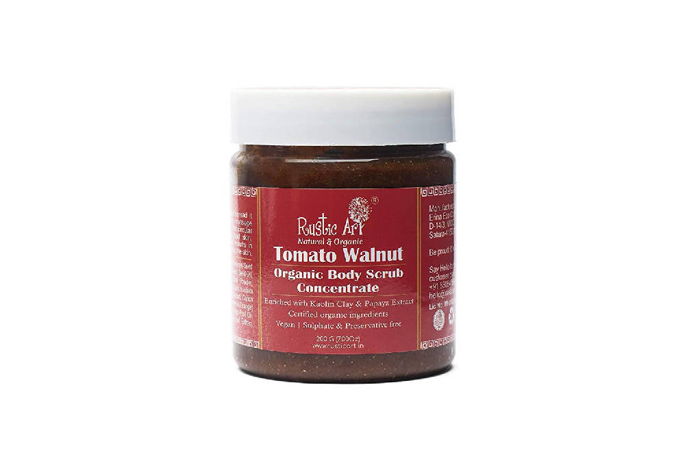 Rustic Art Tomato Walnut Organic Body Scrub Concentrate