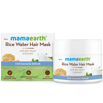 Mamaearth Rice Water Hair Mask with Rice Water & Keratin -  USA 
