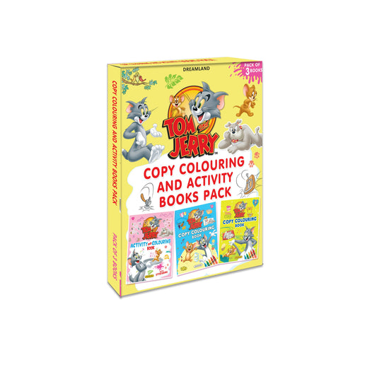 Dreamland Tom and Jerry Copy Colouring and Activity Books Pack ( A Pack of 3 Books)