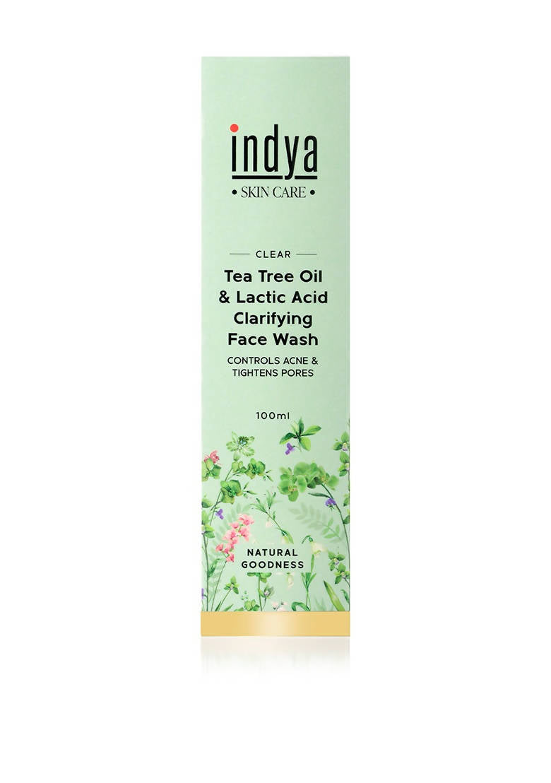 Indya Tea Tree Oil & Lactic Acid Clarifying Face Wash