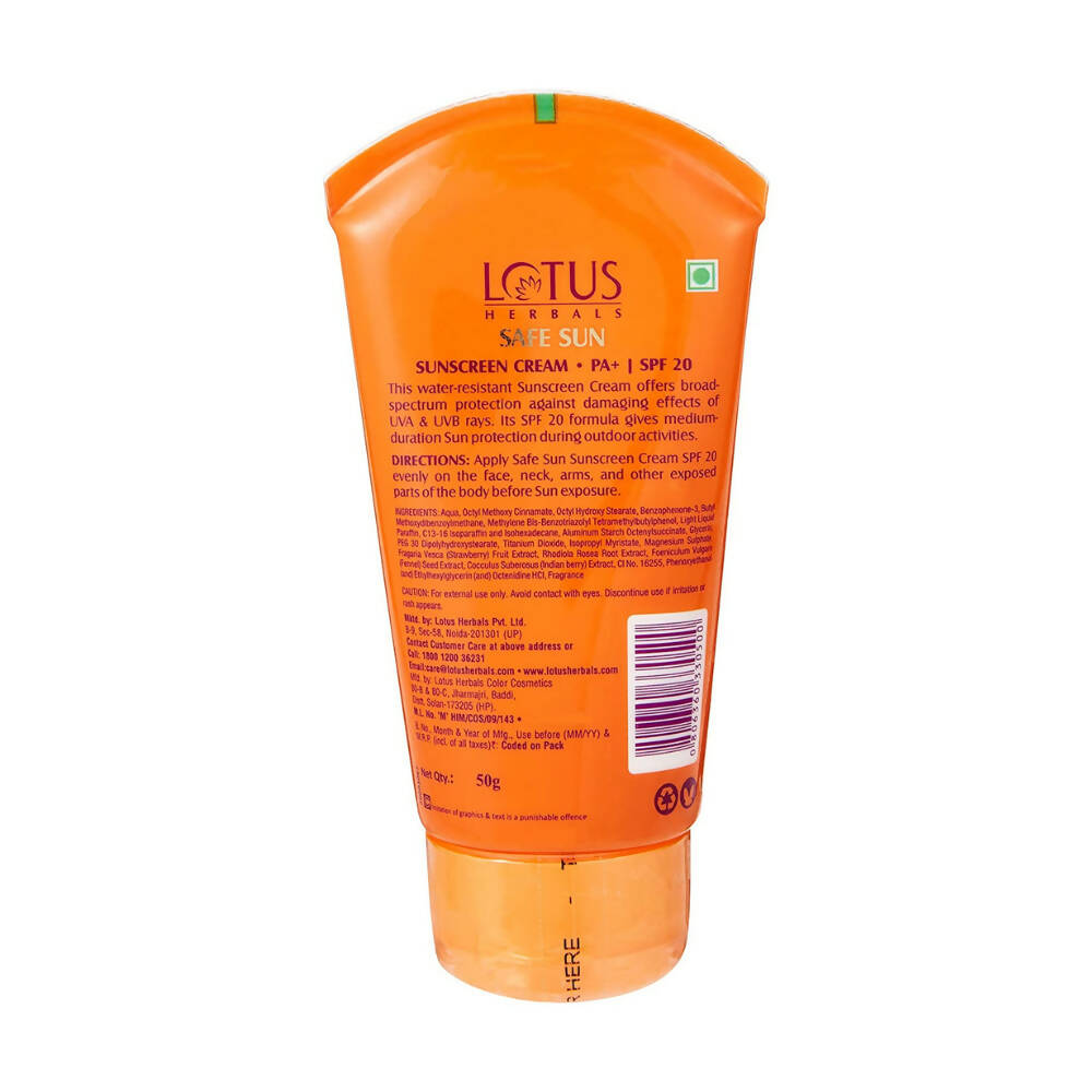 Lotus Herbals Safe Sun Sunscreen Cream - Breezy Berry SPF 20