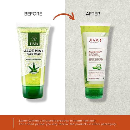 Jiva Ayurveda Aloe Mint Facewash