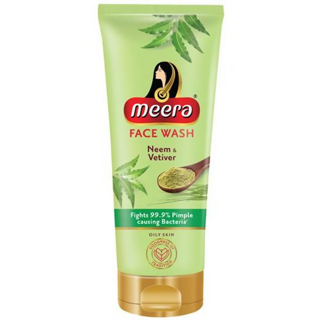 Meera Neem & Vetiver Face Wash For Oily Skin - usa canada australia