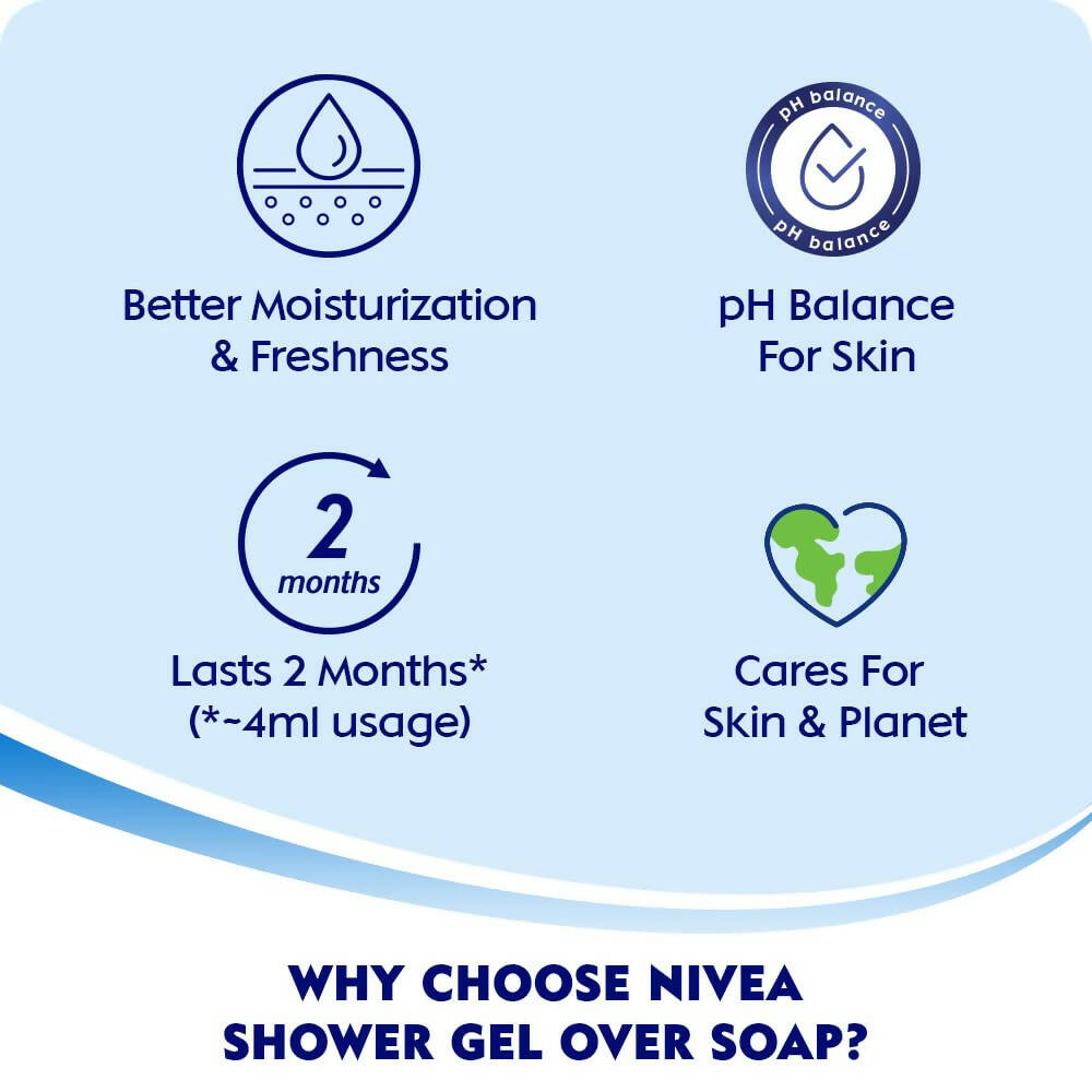 Nivea Body Wash Lemon & Oil Shower Gel - Pampering Care & Refreshing Scent