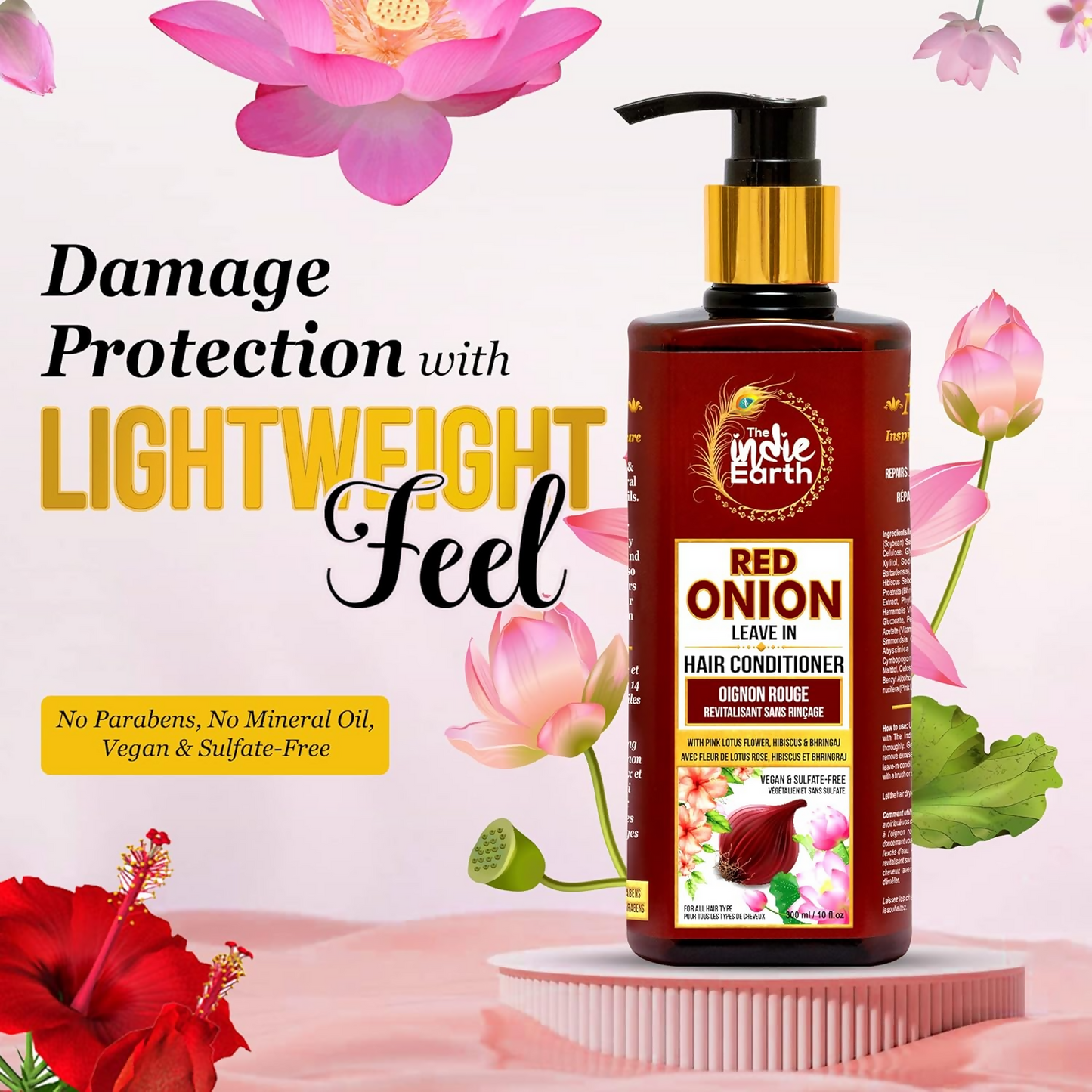 The Indie Earth Red Onion Leave-in Hair Conditioner