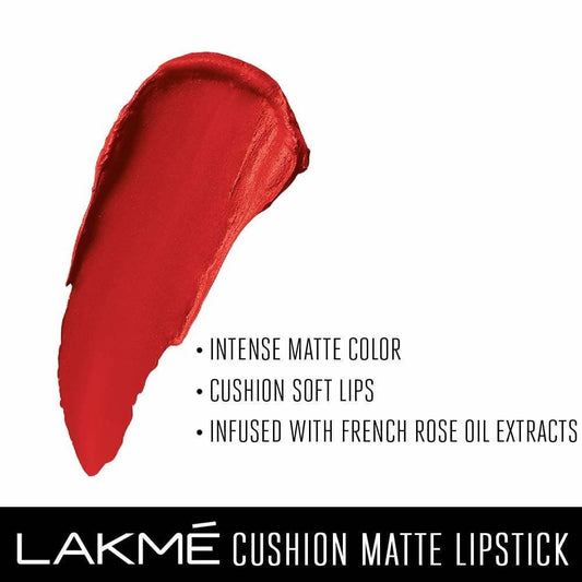 Lakme Cushion Matte Lipstick - Red Blaze