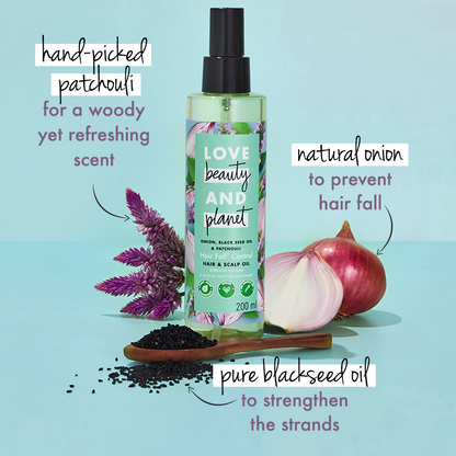 Love Beauty And Planet Onion Black Seed & Patchouli Hair Oil