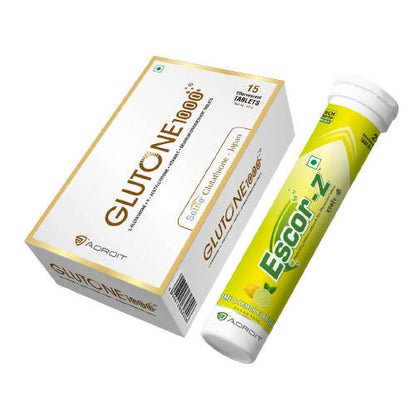 Glutone 1000 & Escor-Z Tablets Combo Pack