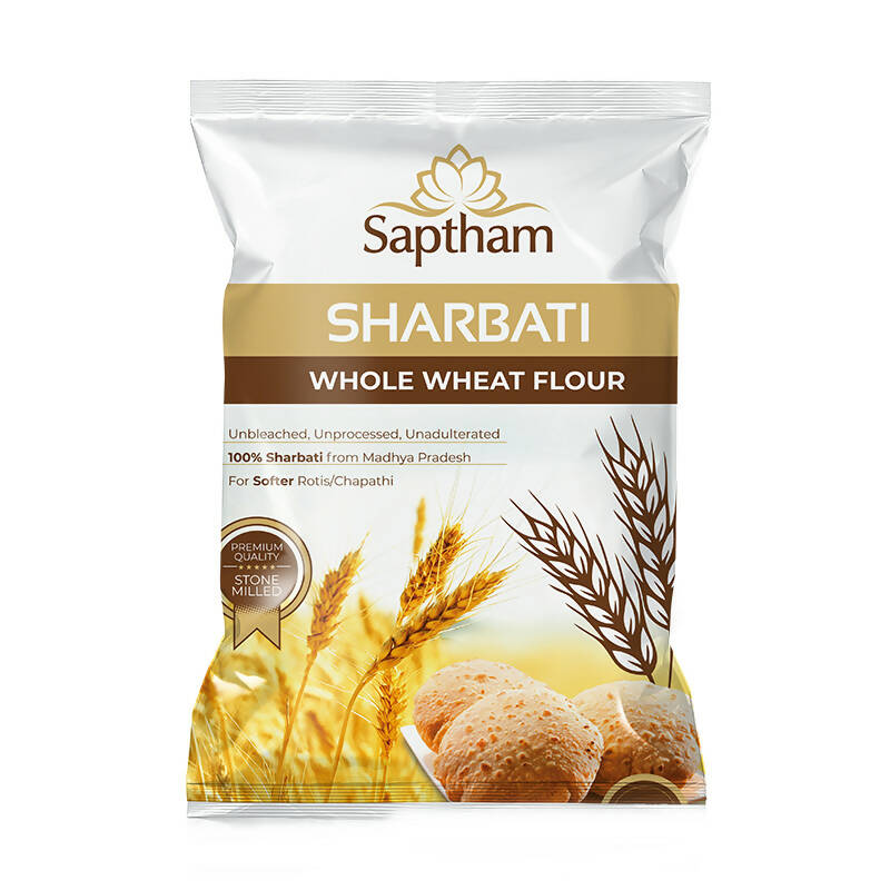Saptham Sharbati Whole Wheat Flour - BUDNE