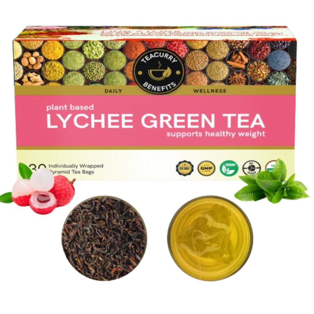 Teacurry Lychee Flavor Green Tea Bags