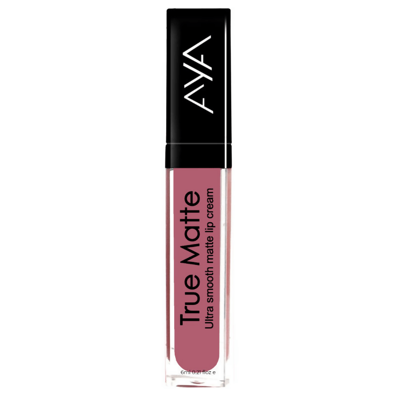 AYA True Matte Liquid Lipstick, Ultra Smooth Matte Lip Cream - 06 Pink Nude