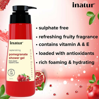 Inatur Pomegranate Shower Gel