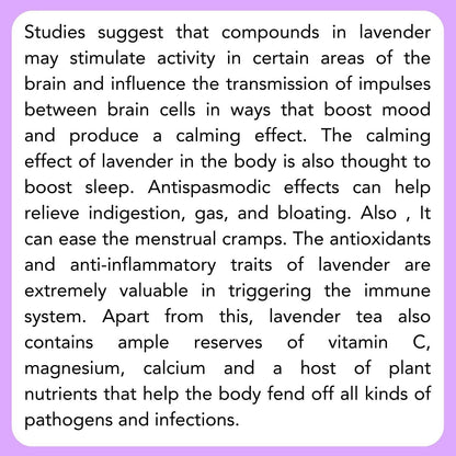 Satvi Wellness Lavender flower Tea | Lavender tea | Lavender flower drink mix