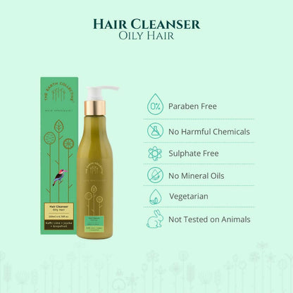 The Earth Collective Hair Cleanser - Oily Hair- Shampoo