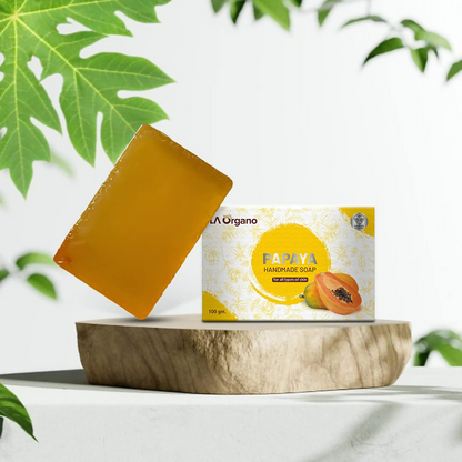 LA Organo Papaya Handmade Natural Bath Soap