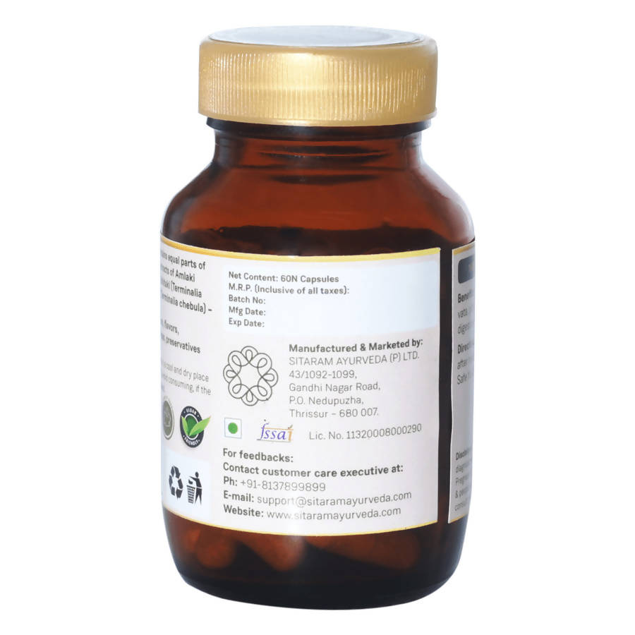 Sitaram Ayurveda Triphala Capsules