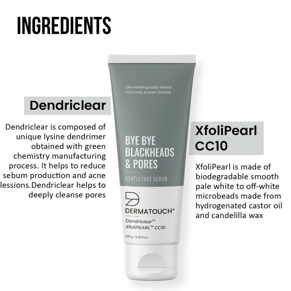 Dermatouch Bye Bye Blackheads & Pores Gentle Face Scrub