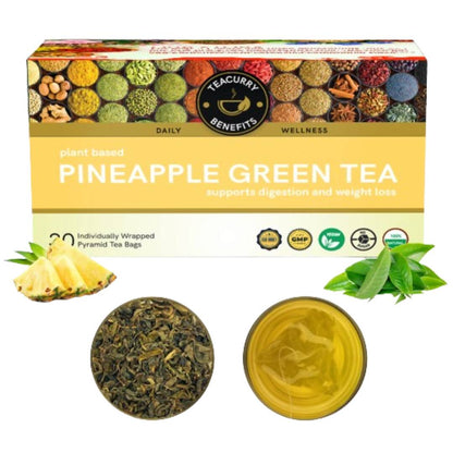 Teacurry Pineapple Green Tea Bags