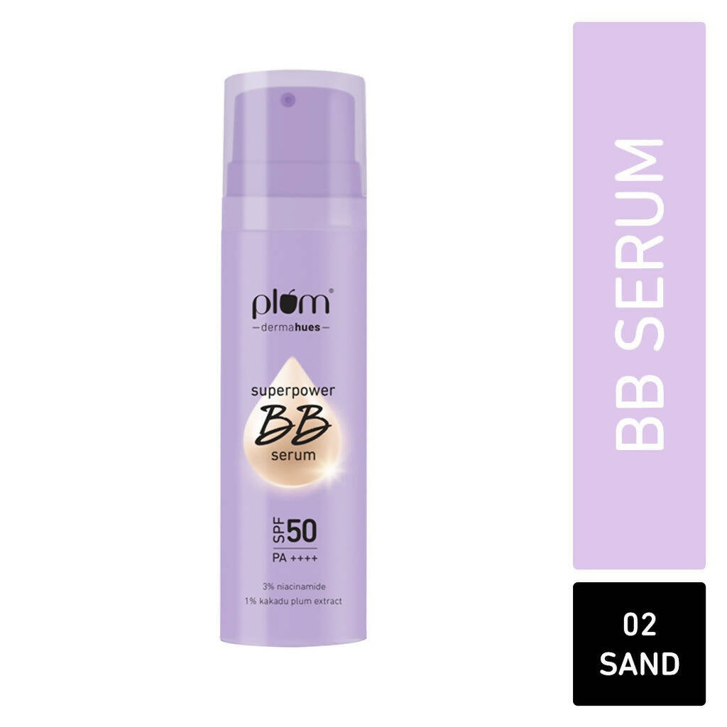 Plum Superpower BB Serum with SPF 50 PA ++++ 02 Sand