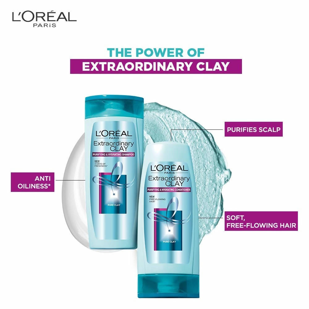 L'Oreal Paris Extraordinary Clay Purifying & Hydrating Shampoo