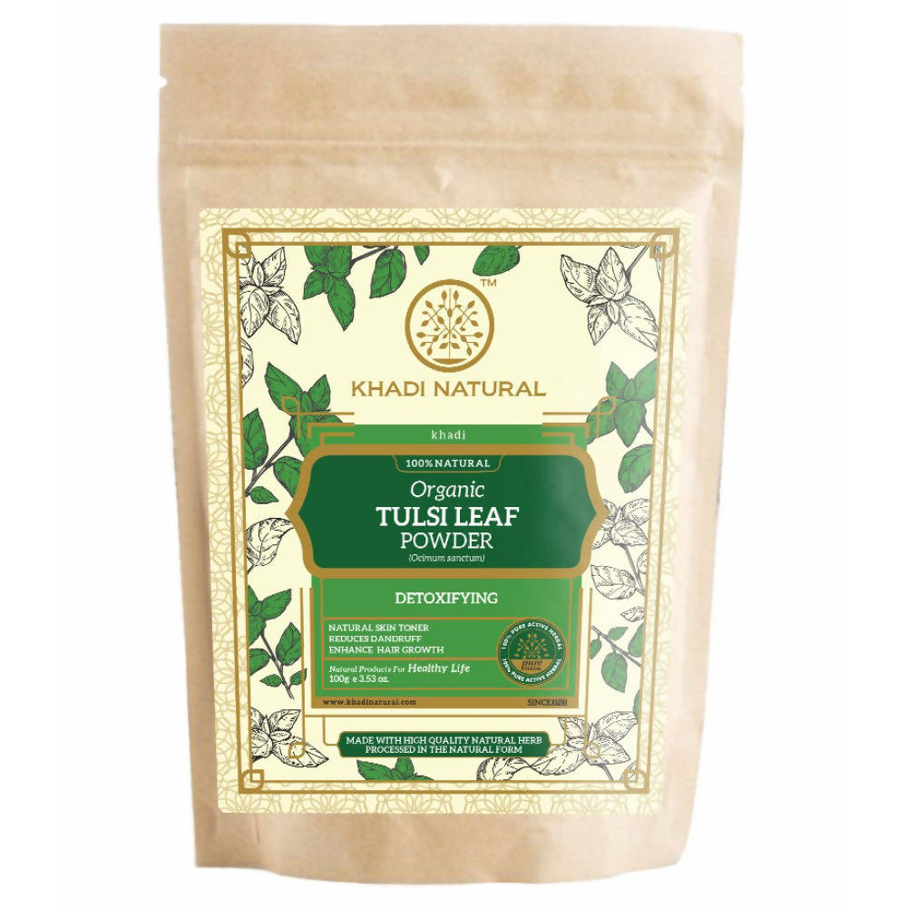 Khadi Natural Organic Tulsi Leaf Powder